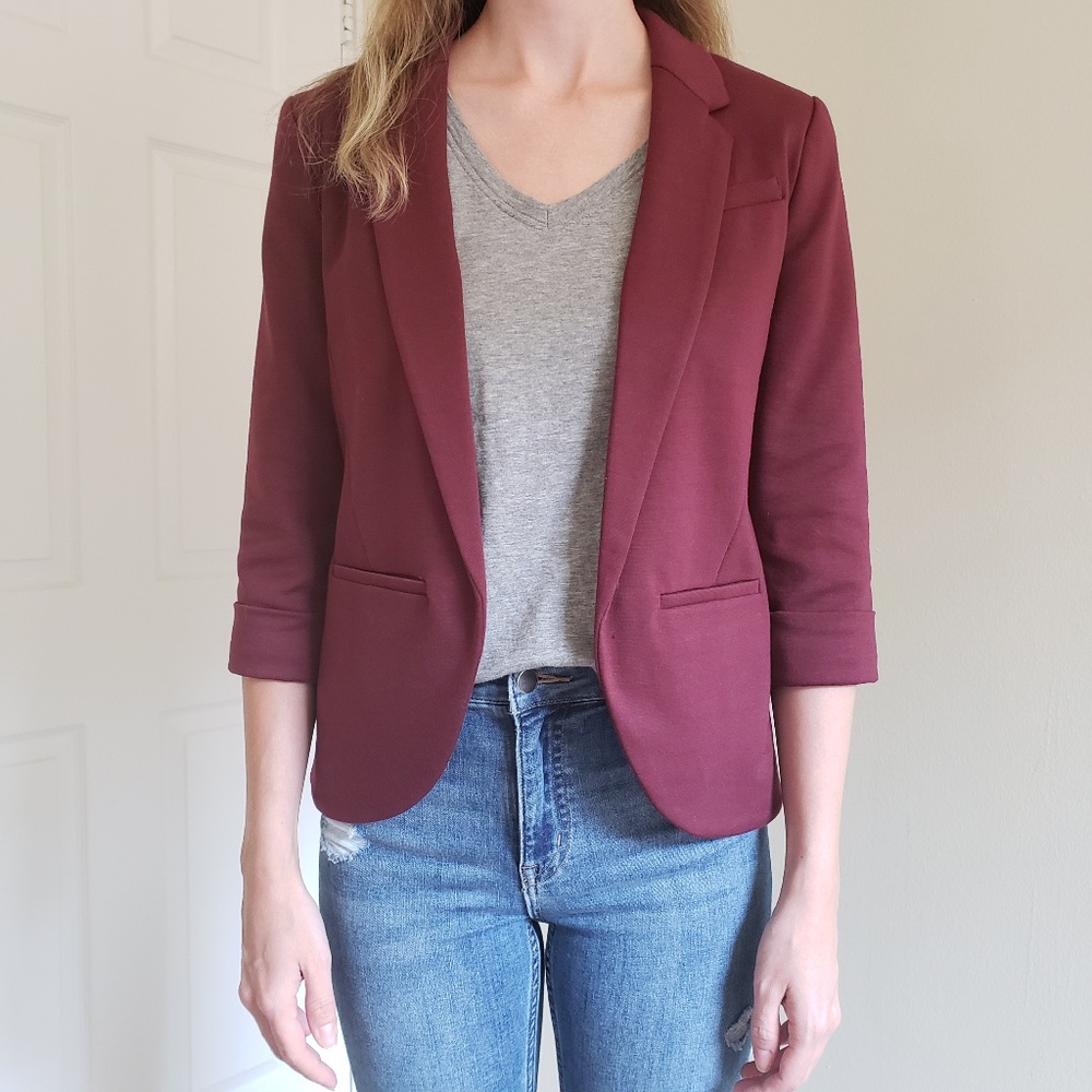 LC Lauren Conrad | Maroon Blazer